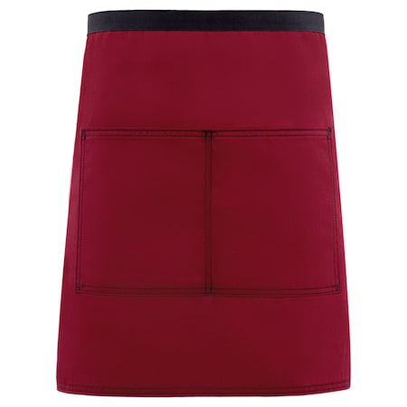 Deltaplus Waist Apron, Half Bistro, City Market Everyday, CME28, Burgundy 83507